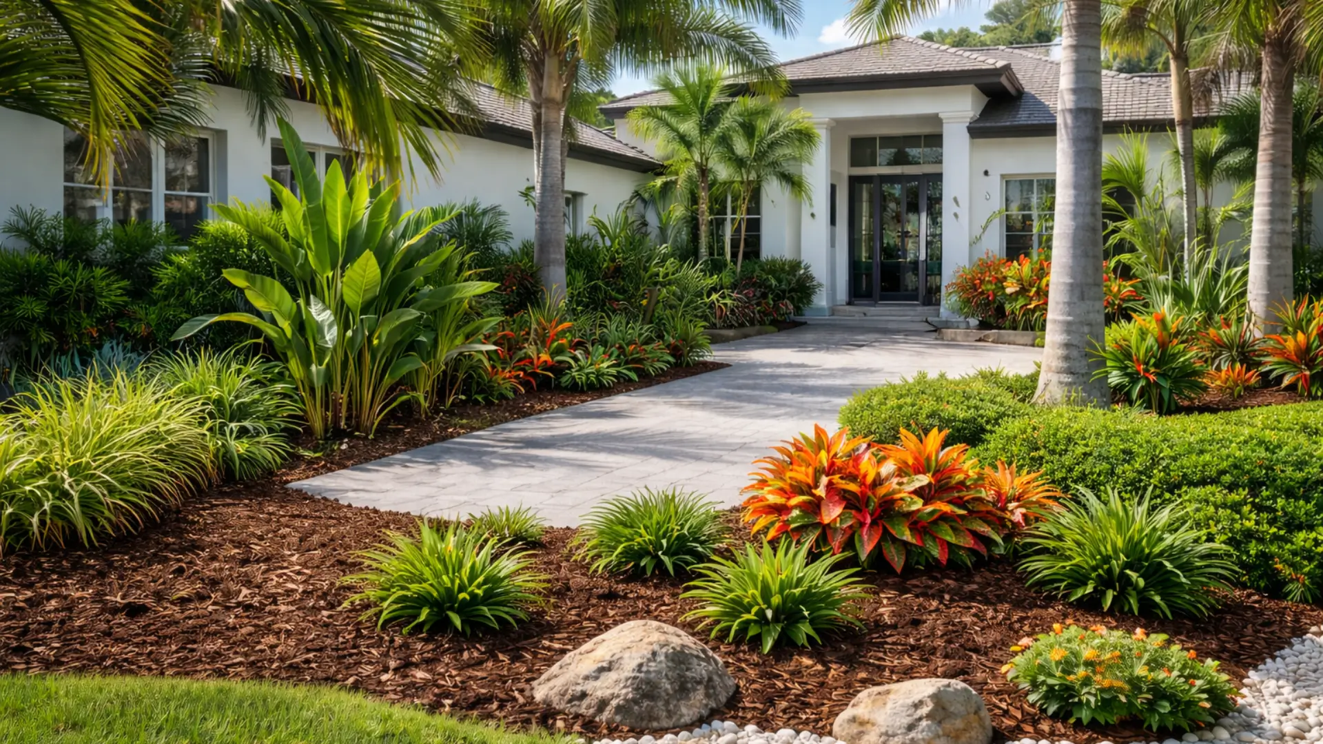 "Seasonal lawn care treatments to promote stronger, greener grass by RoyalEste Landscaping."